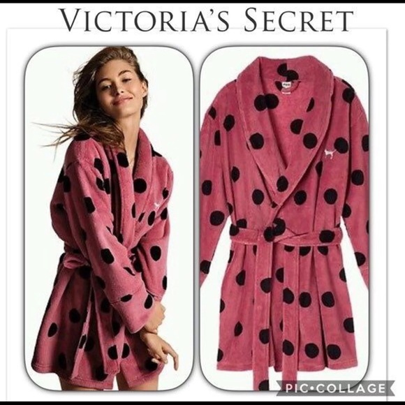 Pink Polka dots Robe - Picture 1 of 1